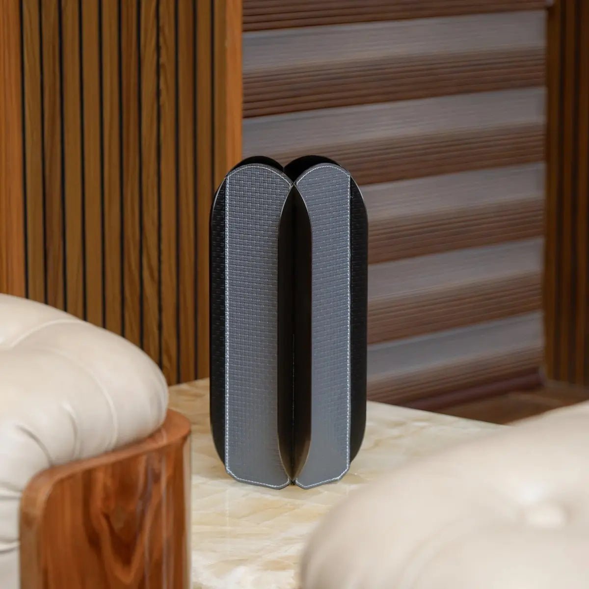 Vases Geometric Smoke Grey Flower Vase - Daamaira Home and Living Ltd