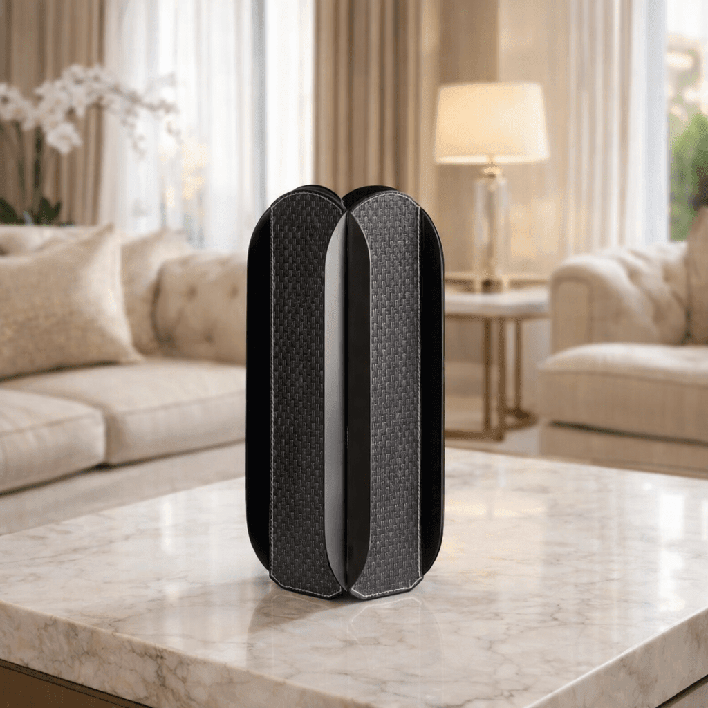 Vases Geometric Smoke Grey Flower Vase - Daamaira Home and Living Ltd