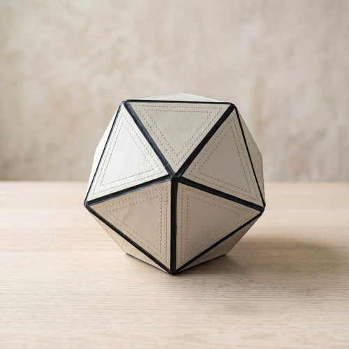 Decor Objects Geometrical Ball - White - Daamaira Home and Living Ltd