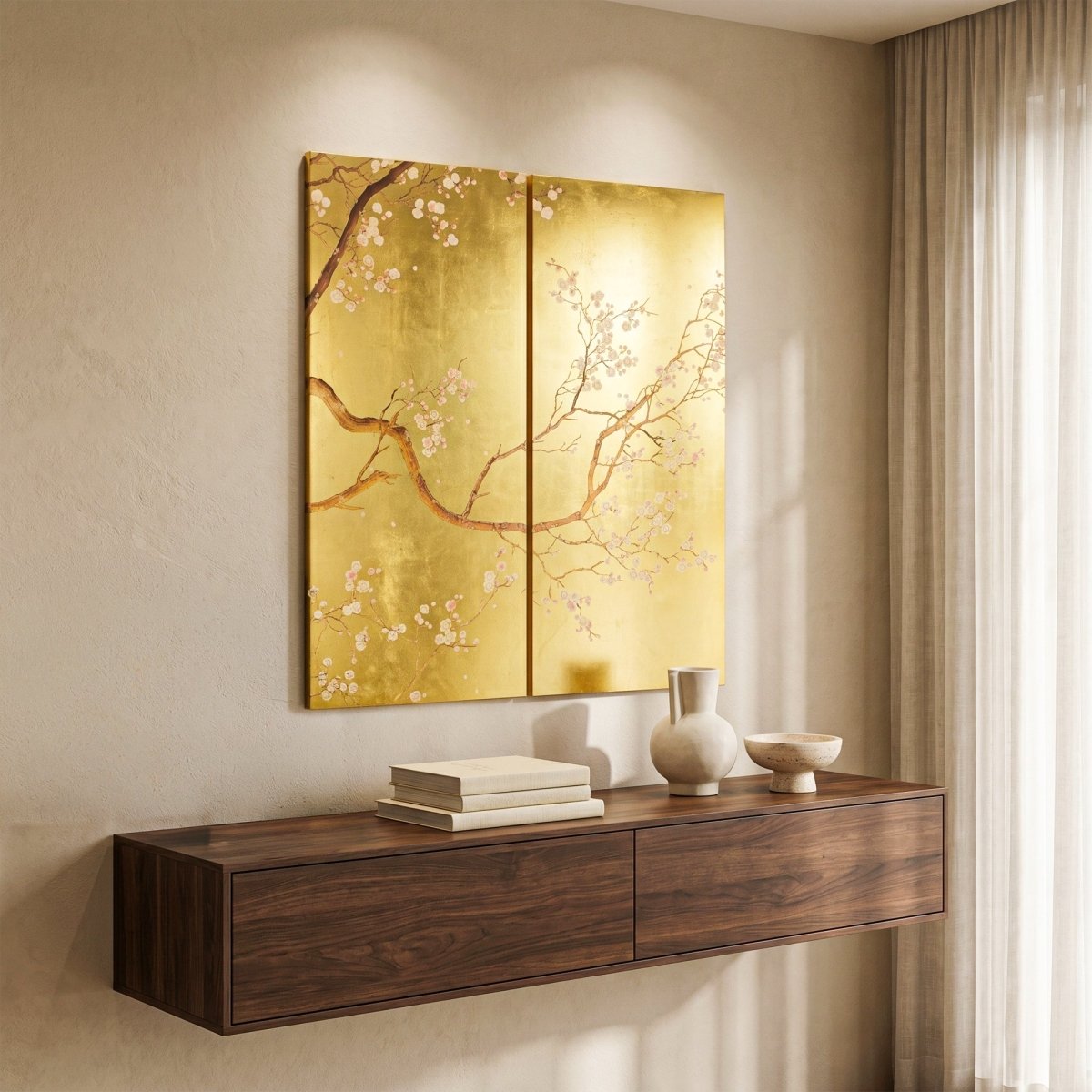 Wall art Gold Foil Wall Art - Daamaira Home and Living Ltd