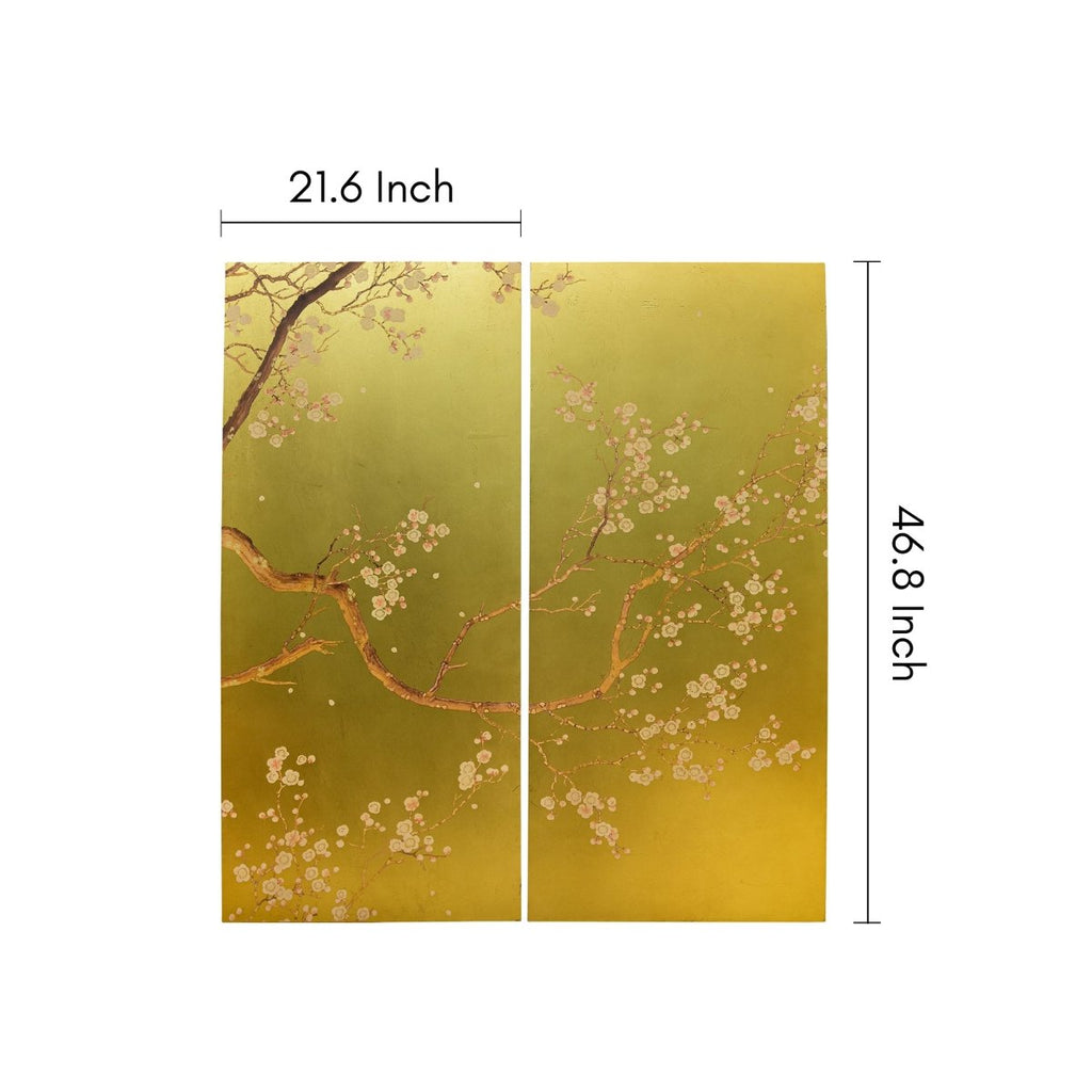 Wall art Gold Foil Wall Art - Daamaira Home and Living Ltd
