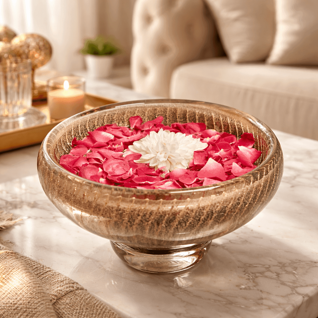 Decorative Bowls Golden Line Bowl - Daamaira Home and Living Ltd