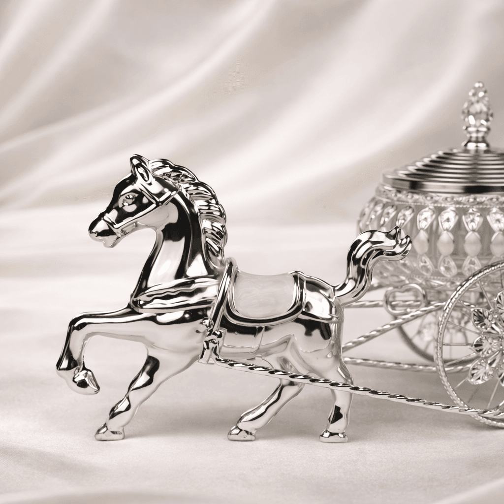 Horse Cart Double Bowl Serving Set - Daamaira Home and Living Ltd