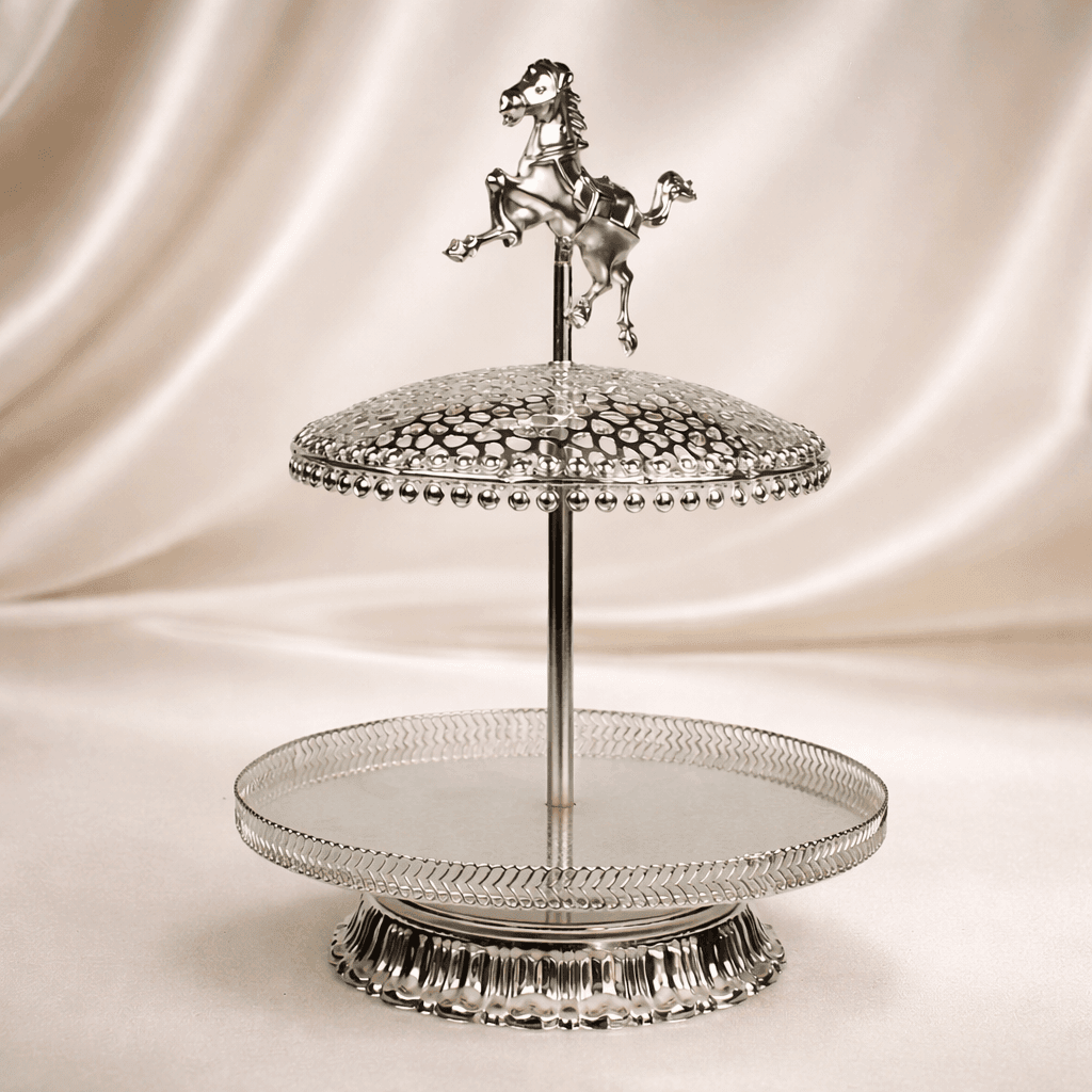 Horse Handle 2 - Tier Serving Stand - Daamaira Home and Living Ltd