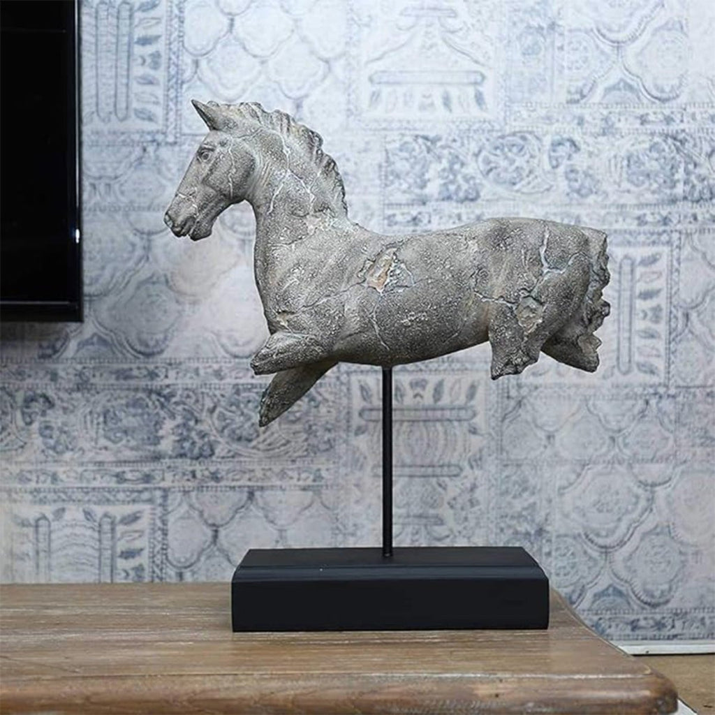 Sculptures & Figurines Horse statue with stand - Daamaira Home and Living Ltd