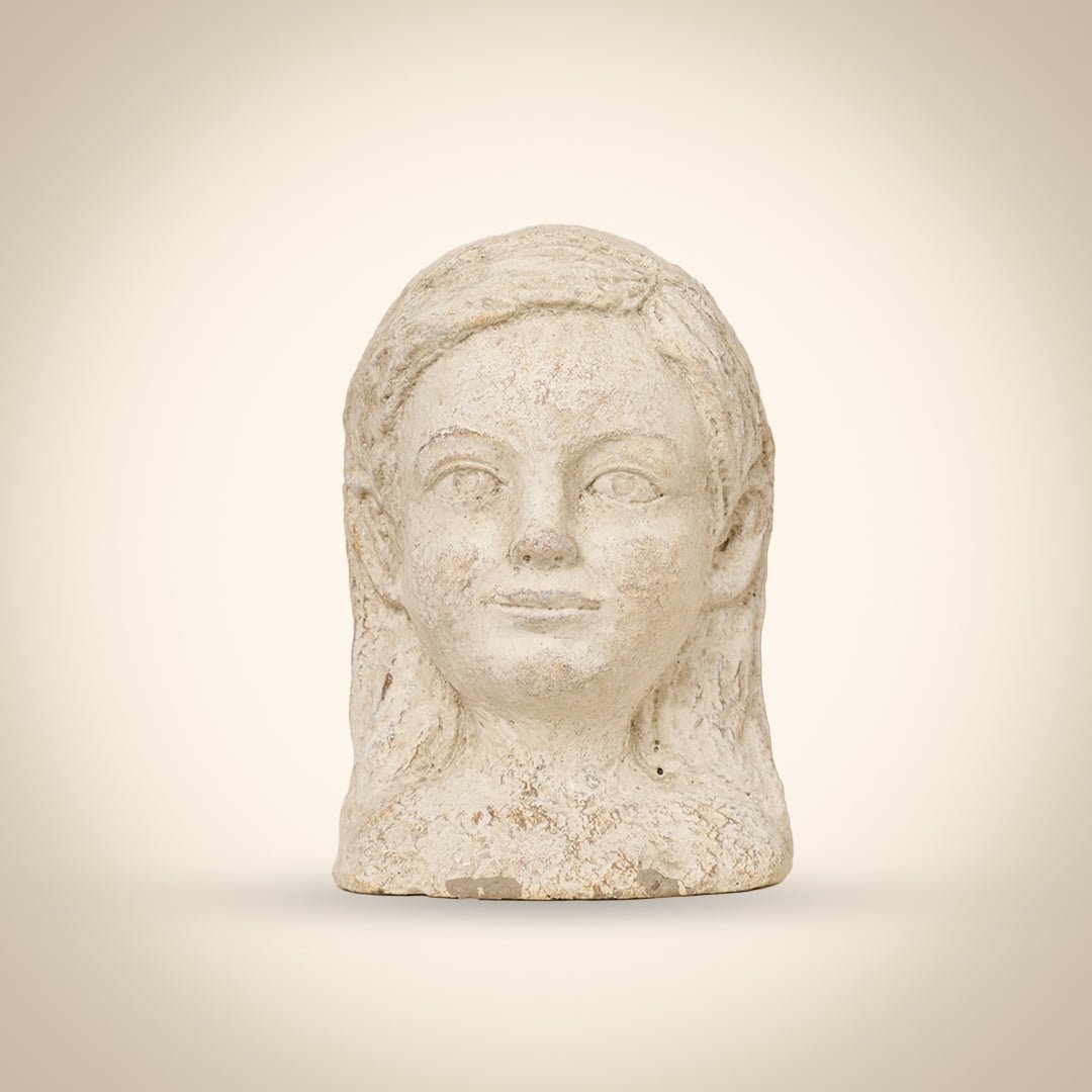 Sculptures & Figurines Japanese Head Statue - Daamaira Home and Living Ltd