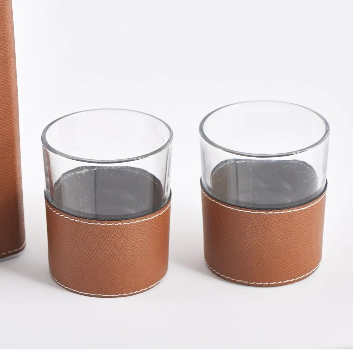 Water Jugs Leather Water Jug With Cups - Daamaira Home and Living Ltd