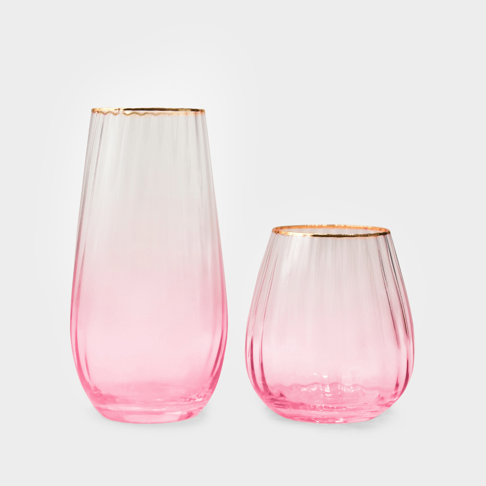 Drinking Glasses Lush Set Of 4 Water Glasses - Daamaira Home and Living Ltd