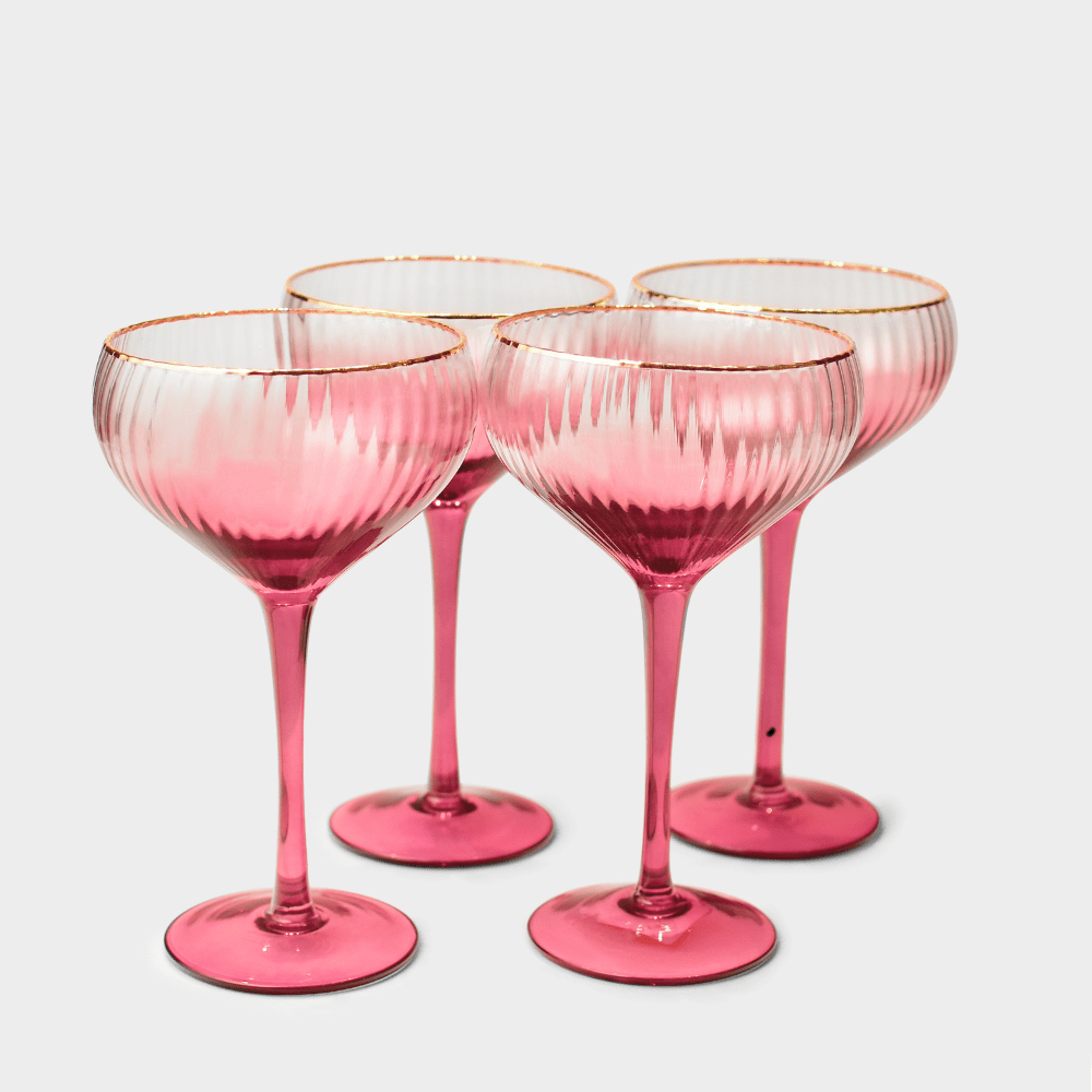 Drinking Glasses Lust Set Of 4 Martini Glasses - Daamaira Home and Living Ltd