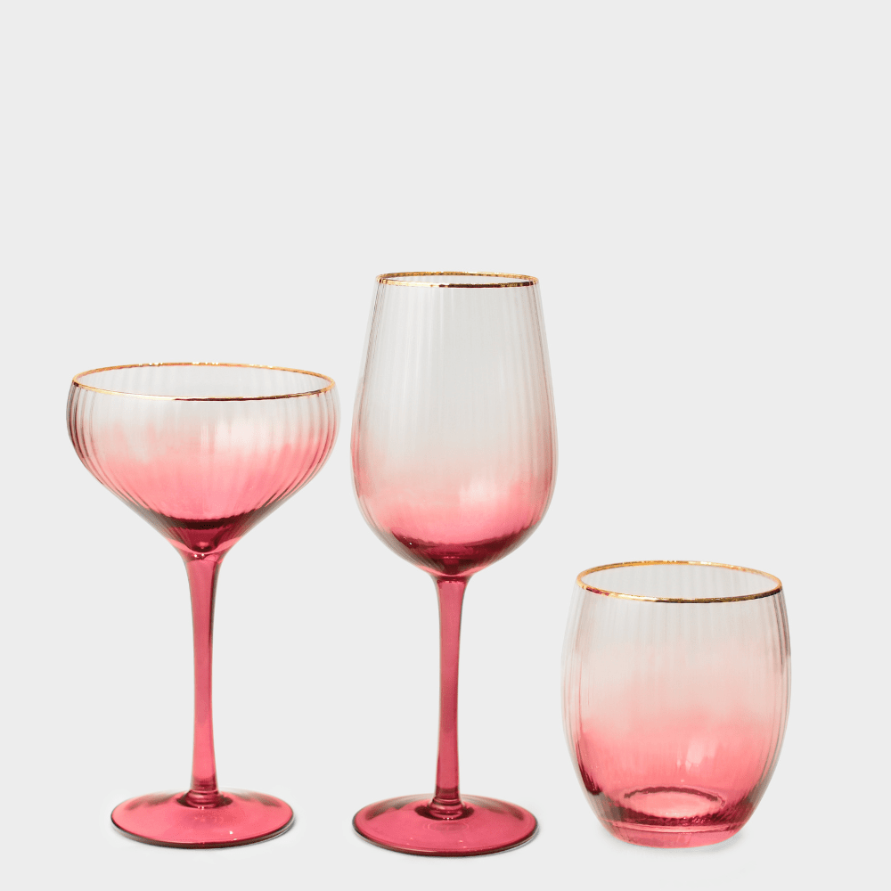 Drinking Glasses Lust Set Of 4 Water Glasses - Daamaira Home and Living Ltd