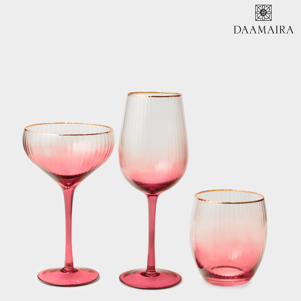 Drinking Glasses Lust Set Of 4 Water Glasses - Daamaira Home and Living Ltd