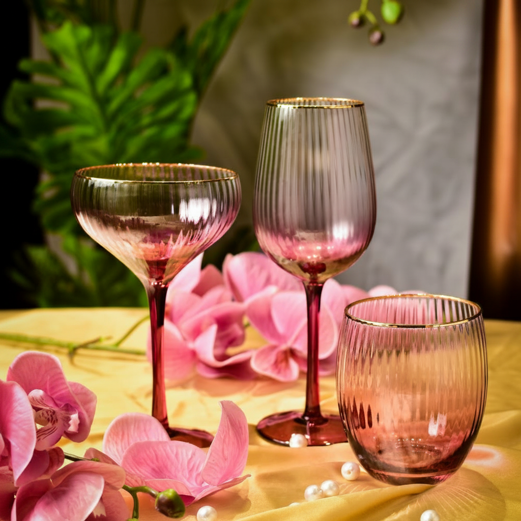 Drinking Glasses Lust Set Of 4 Water Glasses - Daamaira Home and Living Ltd