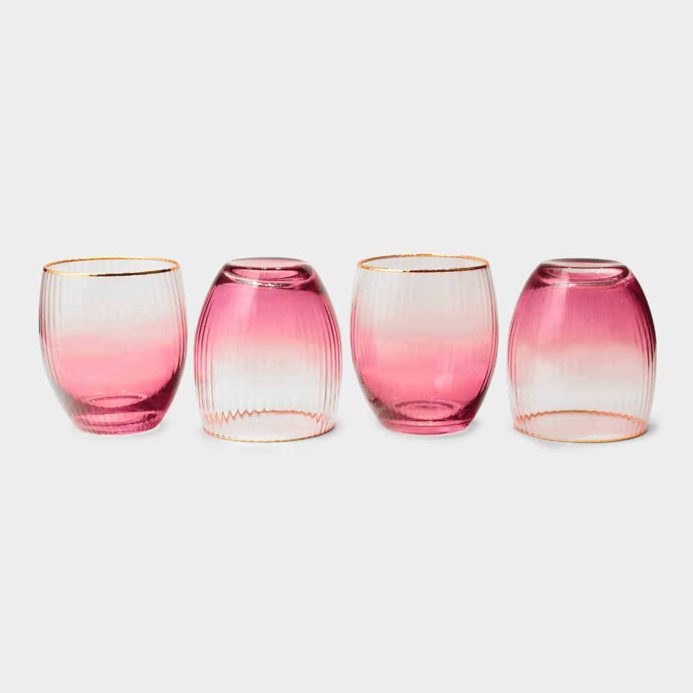 Drinking Glasses Lust Set Of 4 Water Glasses - Daamaira Home and Living Ltd