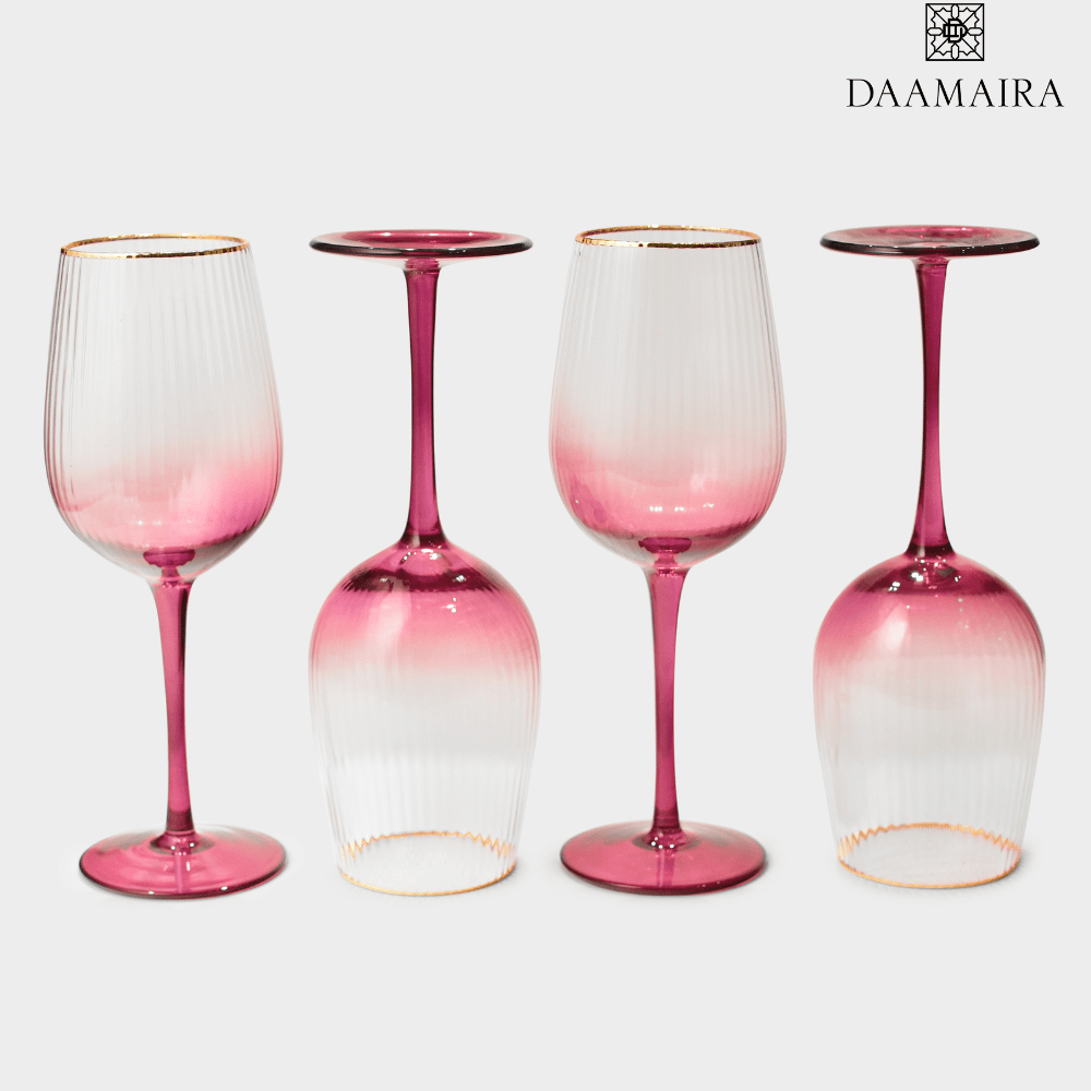 Drinking Glasses Lust Set Of 4 Wine Glasses - Daamaira Home and Living Ltd