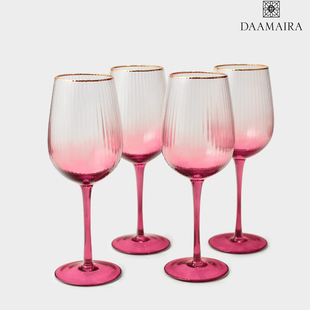 Drinking Glasses Lust Set Of 4 Wine Glasses - Daamaira Home and Living Ltd