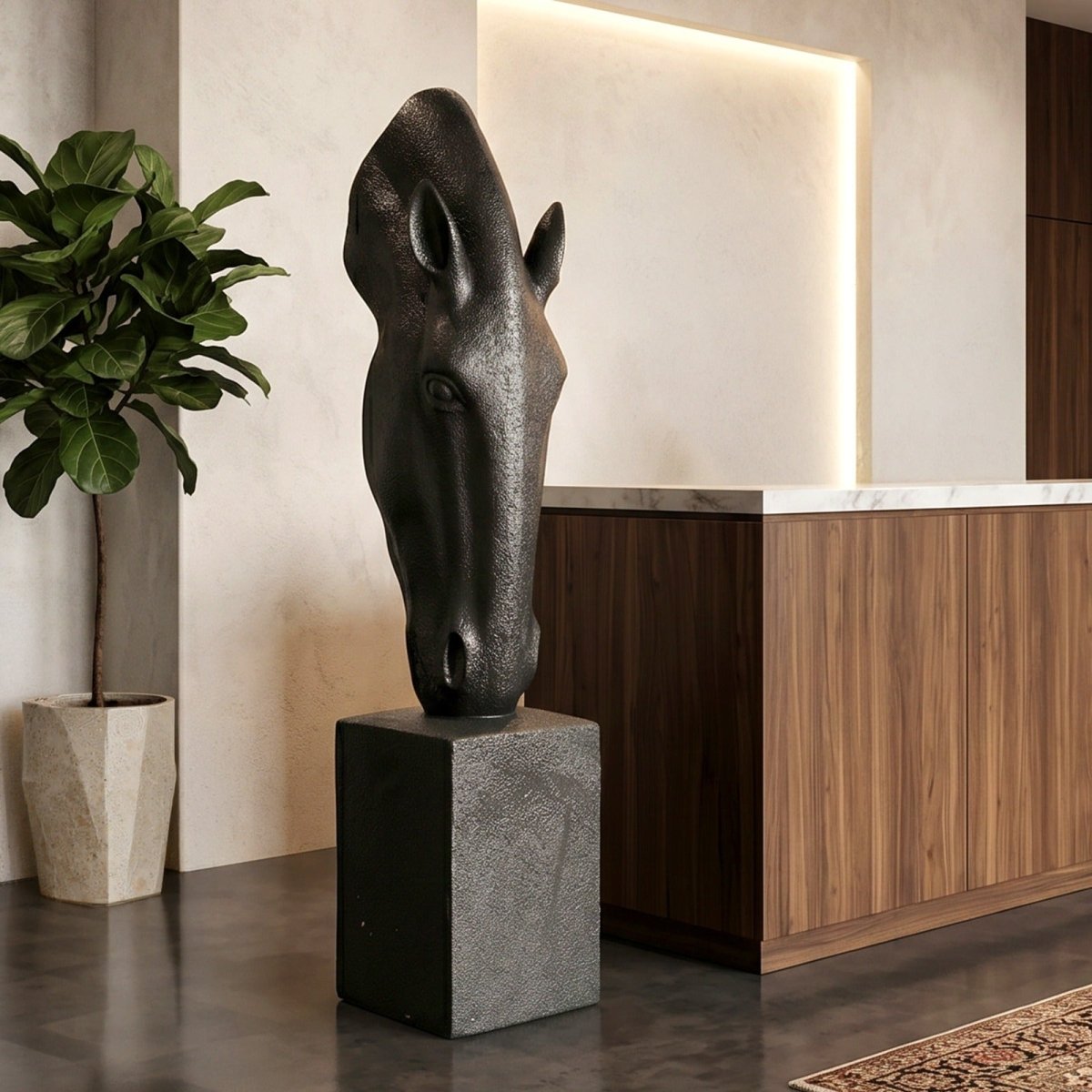 Majestic Horse Head Planter - Large (193cm) - Daamaira Home and Living Ltd