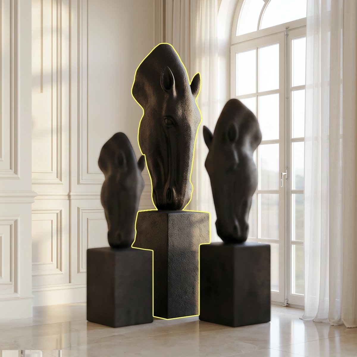 Majestic Horse Head Planter - Large (193cm) - Daamaira Home and Living Ltd