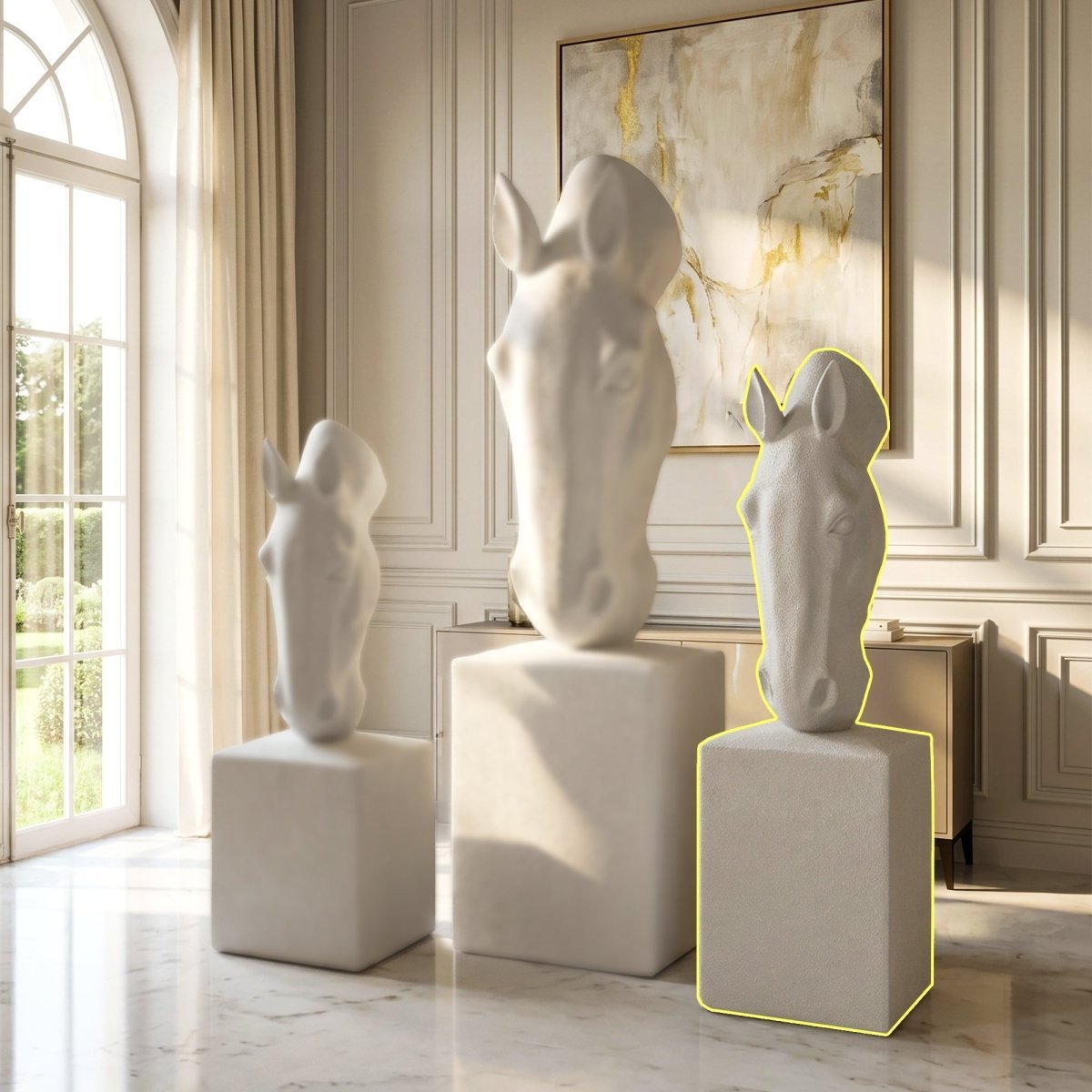 Majestic Horse Head Planter - Medium (144.7cm) - Daamaira Home and Living Ltd