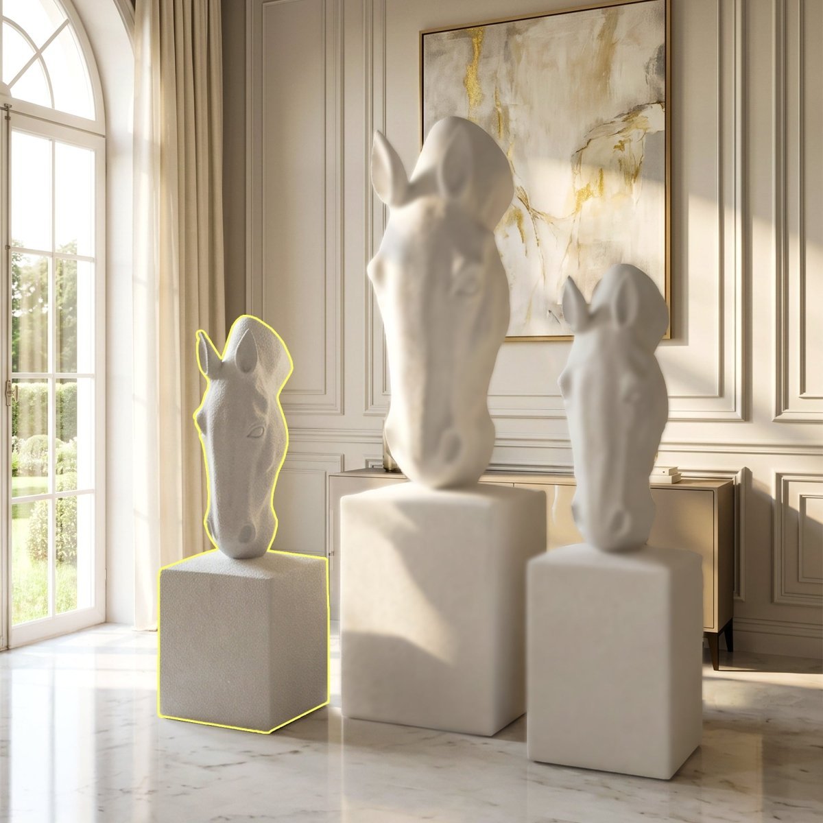 Majestic Horse Head Planter - Small (104cm) - Daamaira Home and Living Ltd