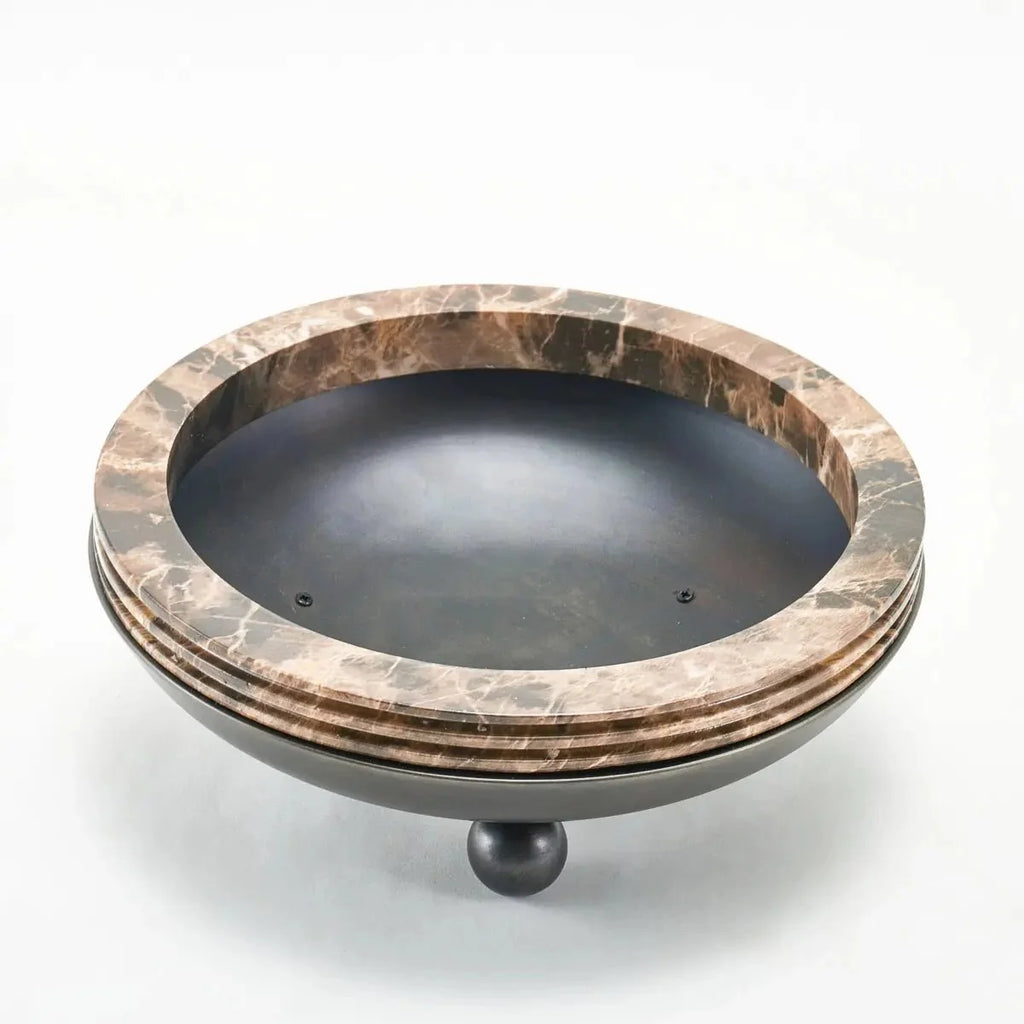 Vases Marble & Brass Elegance Flower Vase - Daamaira Home and Living Ltd