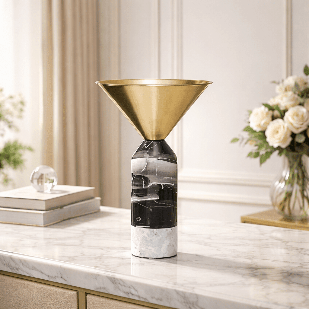 Vases Marble Coop Flower Vase - Daamaira Home and Living Ltd