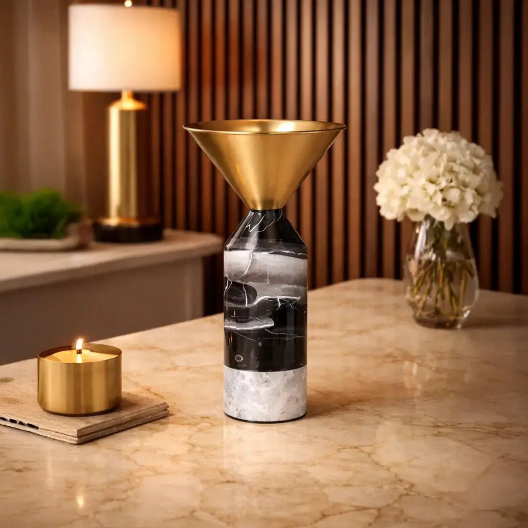 Vases Marble Coop Flower Vase - Daamaira Home and Living Ltd