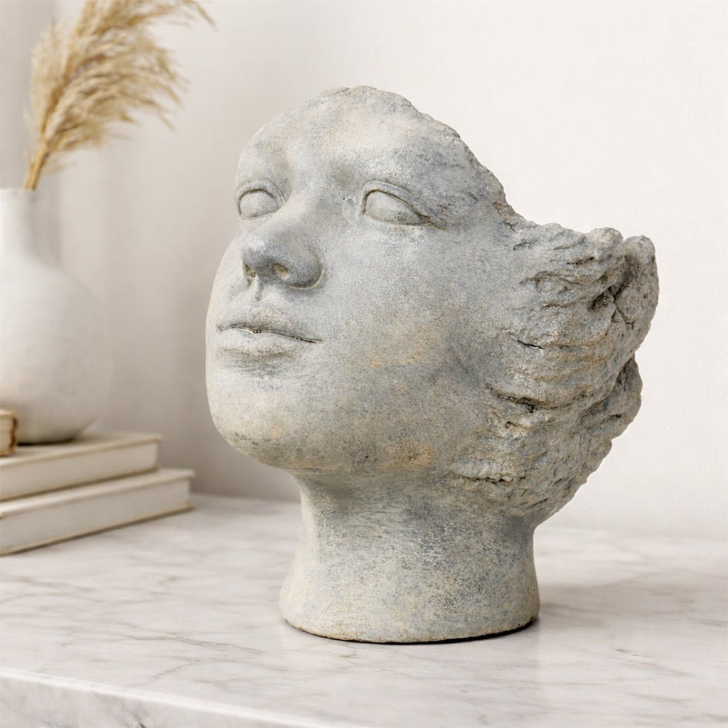 Sculptures & Figurines Muse Sculpted Face - Daamaira Home and Living Ltd