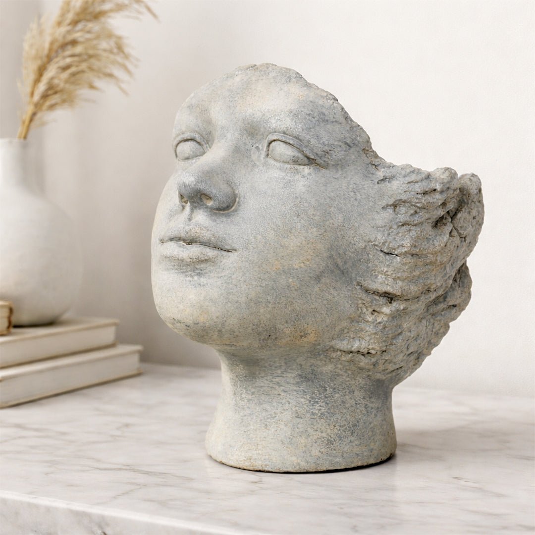 Sculptures & Figurines Muse Sculpted Face - Daamaira Home and Living Ltd
