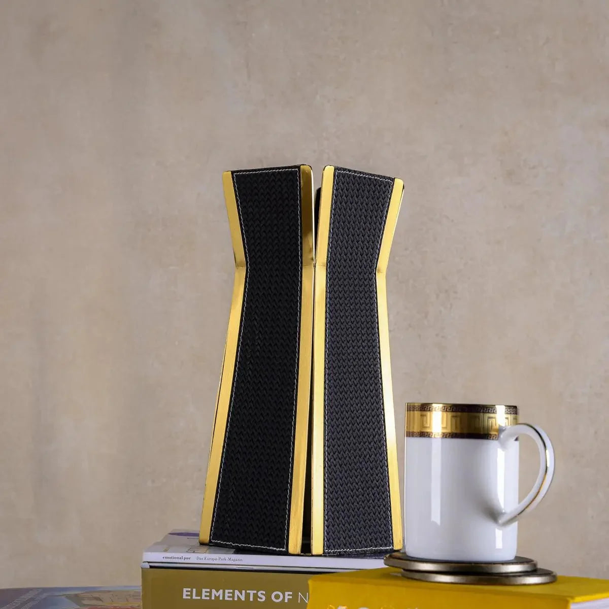 Vases Nordic Flower Vase – Dark Brushed Gold Small - Daamaira Home and Living Ltd