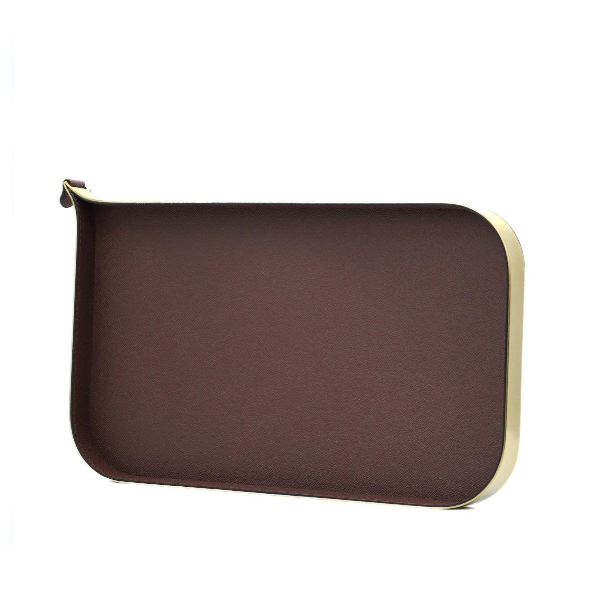 Organiser Tray Nordic Vanity/Serving Tray - Brush Gold And Brown Small - Daamaira Home and Living Ltd