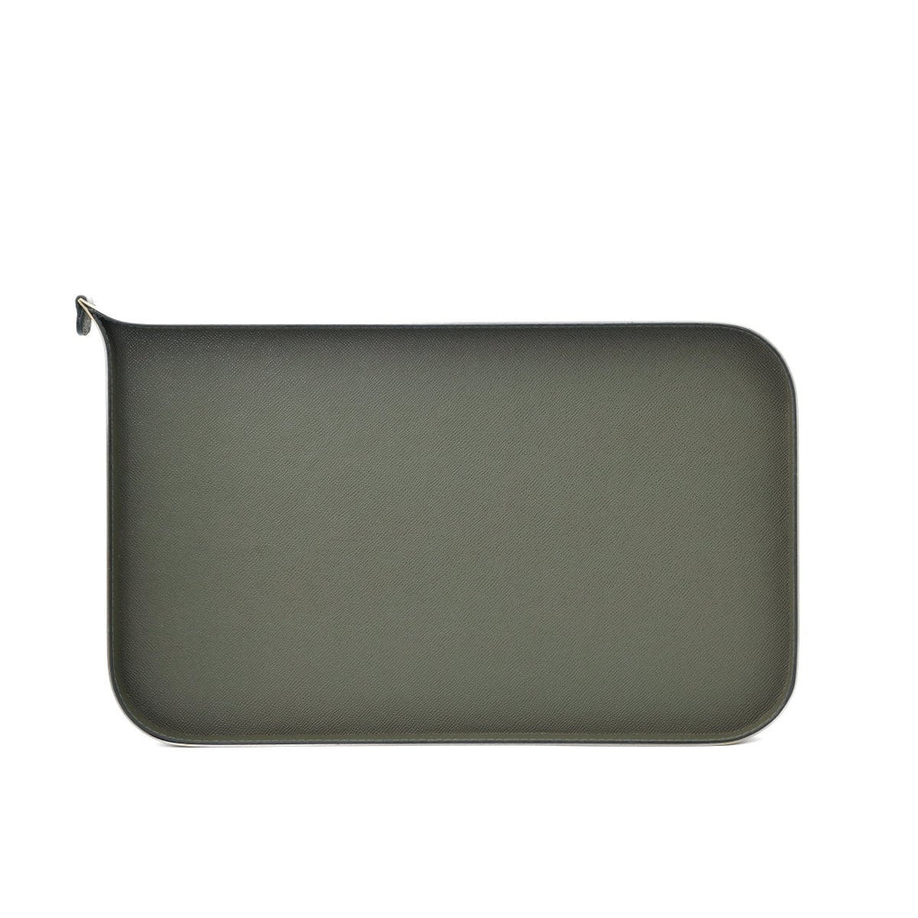 Organiser Tray Nordic Vanity/Serving Tray - Brush Gold And Olive Green Small - Daamaira Home and Living Ltd