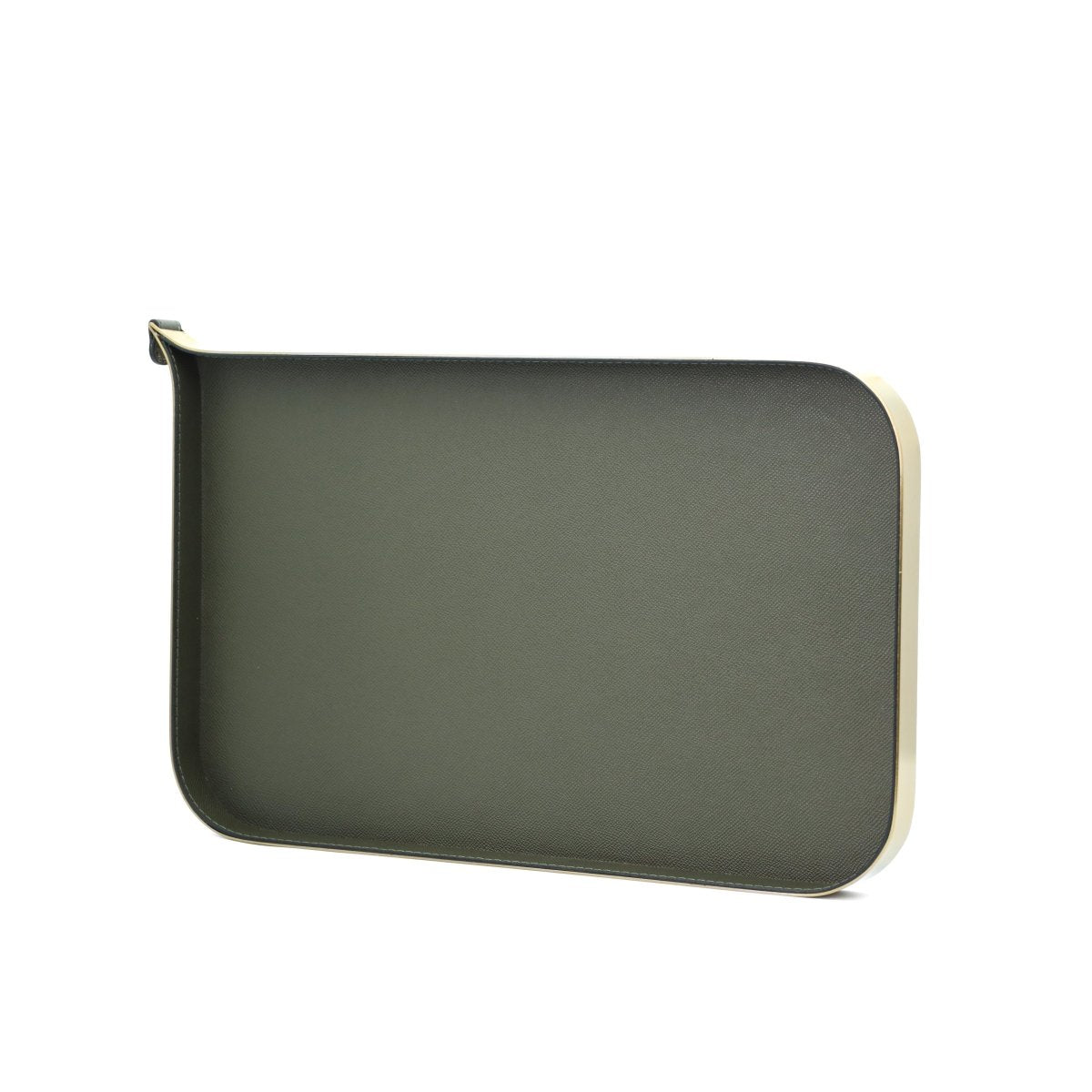 Organiser Tray Nordic Vanity/Serving Tray - Brush Gold And Olive Green Small - Daamaira Home and Living Ltd
