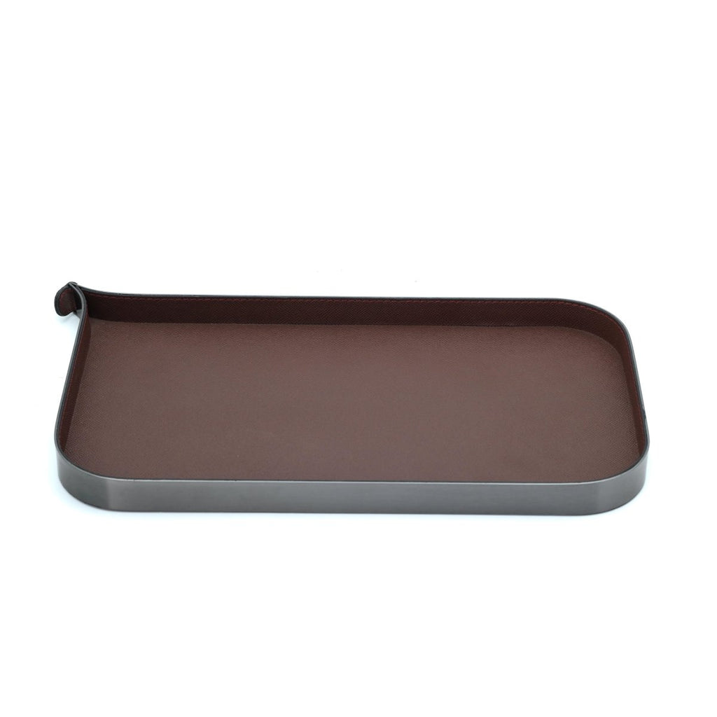 Organiser Tray Nordic Vanity/Serving Tray - Smoke Grey And Brown Large - Daamaira Home and Living Ltd