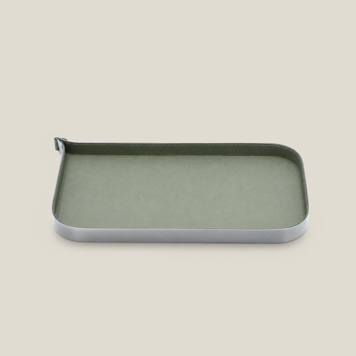 Organiser Tray Nordic Vanity/Serving Tray - Smoke Grey And Olive Green Large - Daamaira Home and Living Ltd