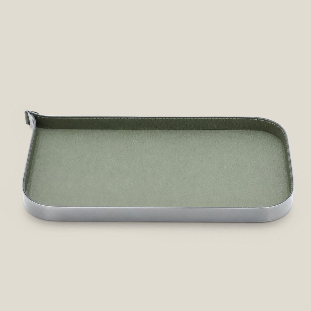 Organiser Tray Nordic Vanity/Serving Tray - Smoke Grey And Olive Green Small - Daamaira Home and Living Ltd