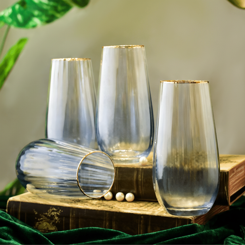 Drinking Glasses Ombre Set Of 4 High Ball Glasses - Daamaira Home and Living Ltd