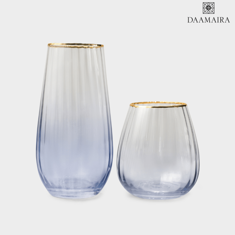 Drinking Glasses Ombre Set Of 4 Water Glasses - Daamaira Home and Living Ltd