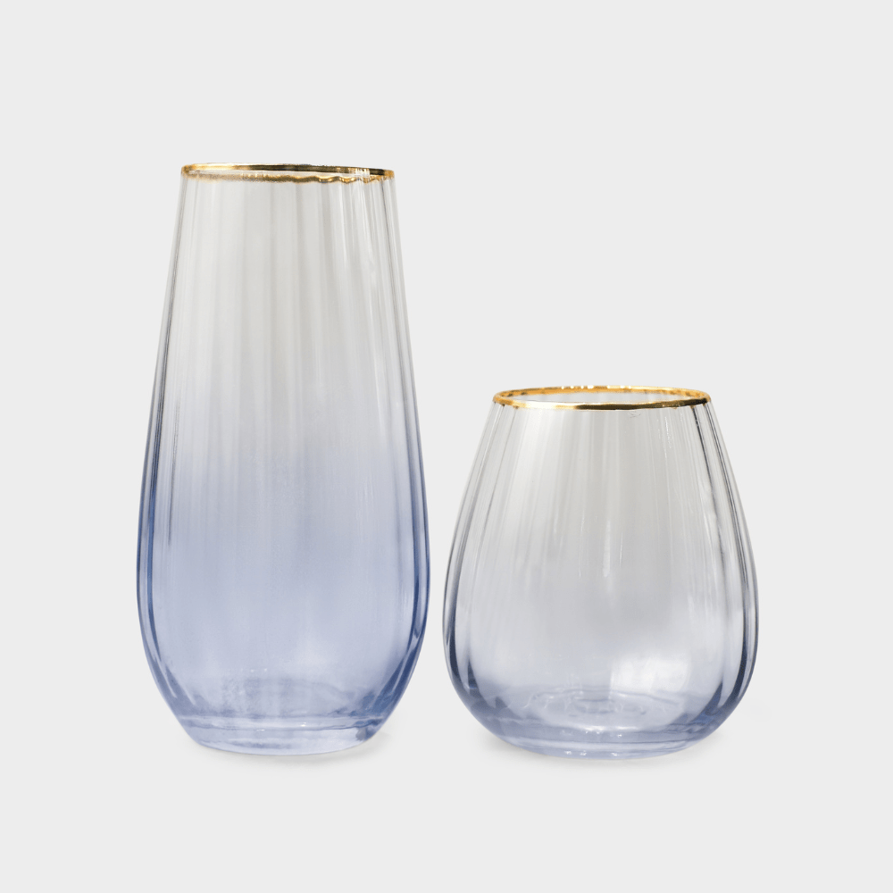 Drinking Glasses Ombre Set Of 4 Water Glasses - Daamaira Home and Living Ltd