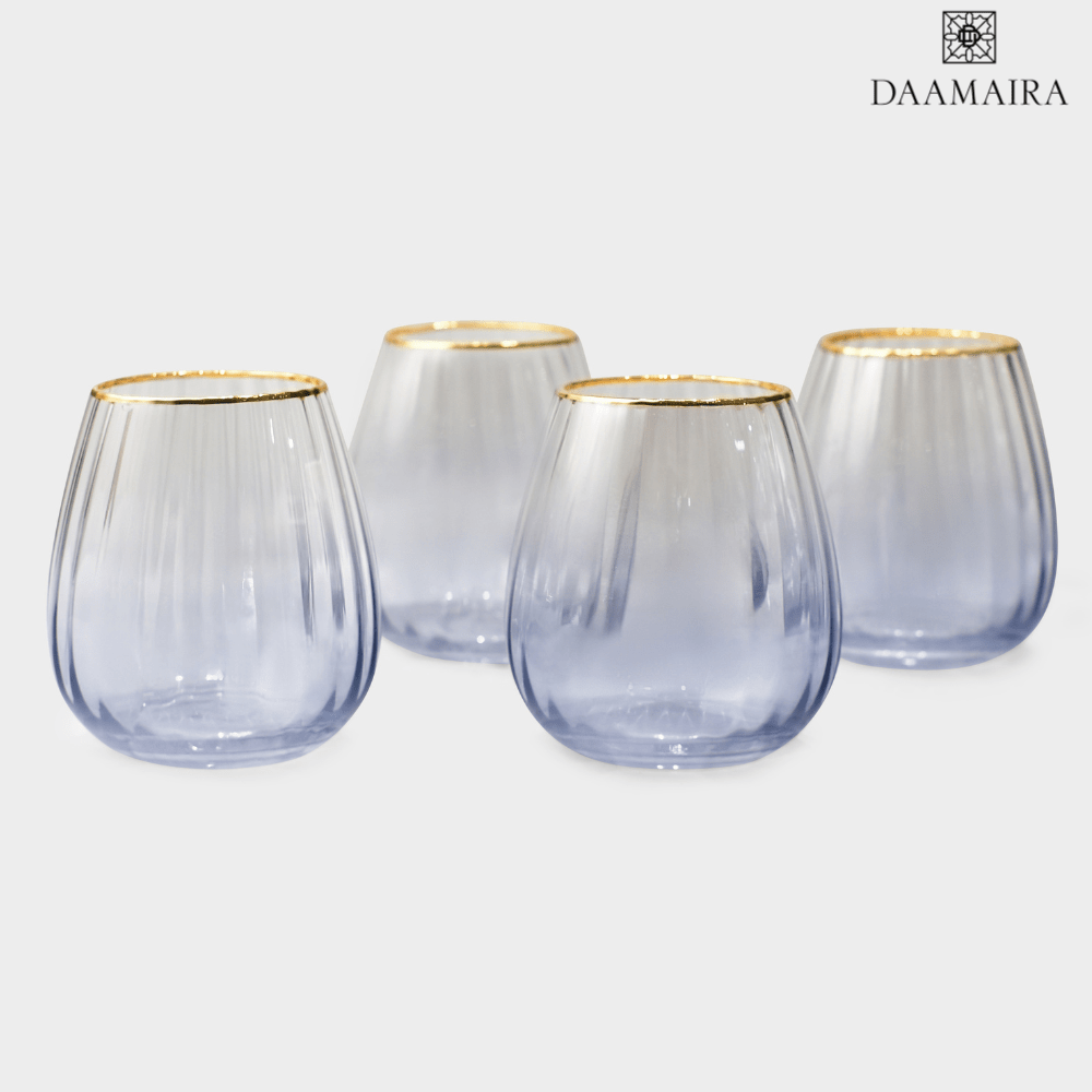 Drinking Glasses Ombre Set Of 4 Water Glasses - Daamaira Home and Living Ltd