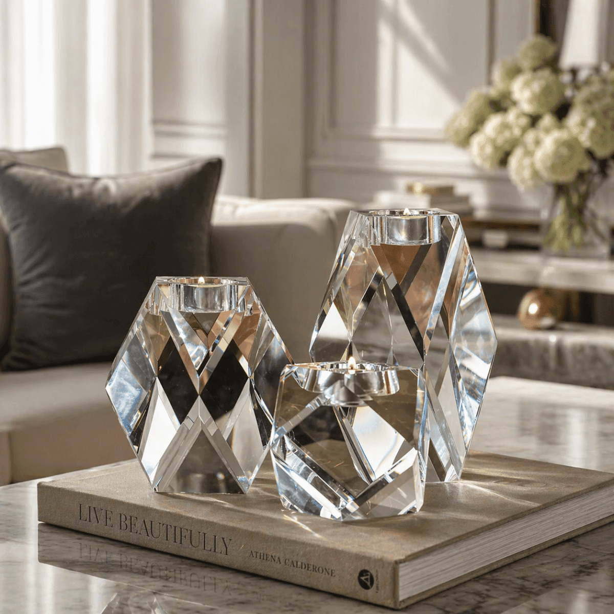 Candle Holders Opera Candle Holder Set Of 3 - Daamaira Home and Living Ltd