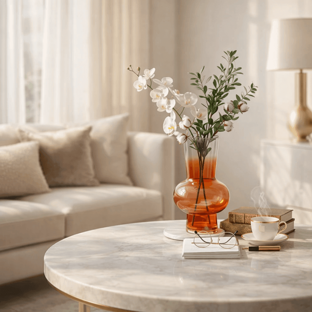 Vases Orange Ombre Flower Vase - Daamaira Home and Living Ltd