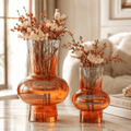 🎁 Orange Ombre Flower Vase - Daamaira Home and Living Ltd