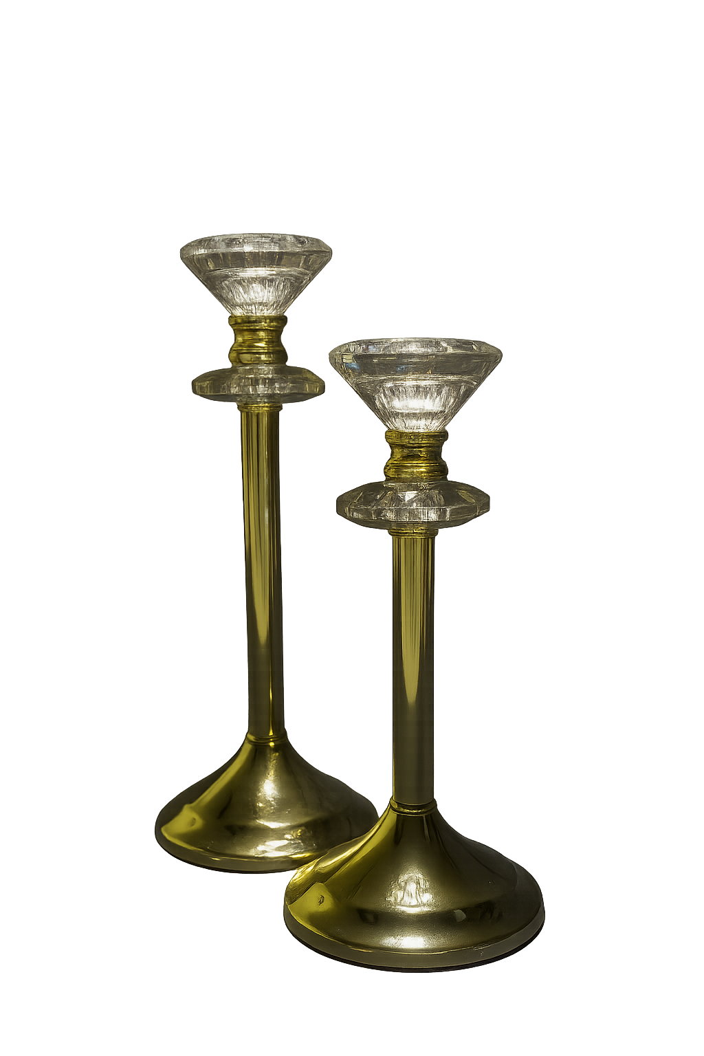 DIAMANT Sur Or" – DIAMOND ON GOLD CANDLE HOLDER