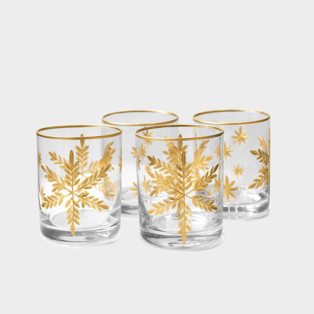 Drinking Glasses Paris Set Of 4 Scotch Glasses - Daamaira Home and Living Ltd