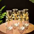 Drinking Glasses Paris Set Of 4 Tall Glasses - Daamaira Home and Living Ltd