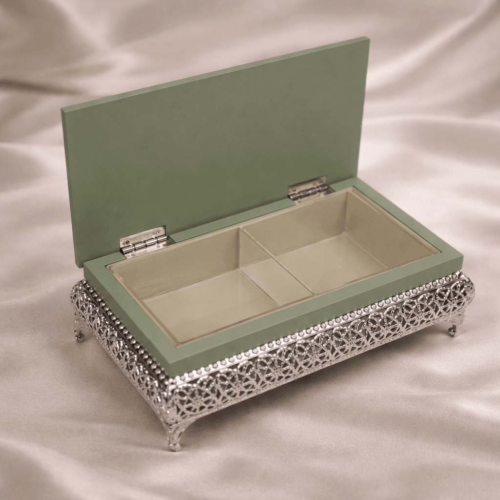 Peacock Dry Fruit Box with Lid - Daamaira Home and Living Ltd