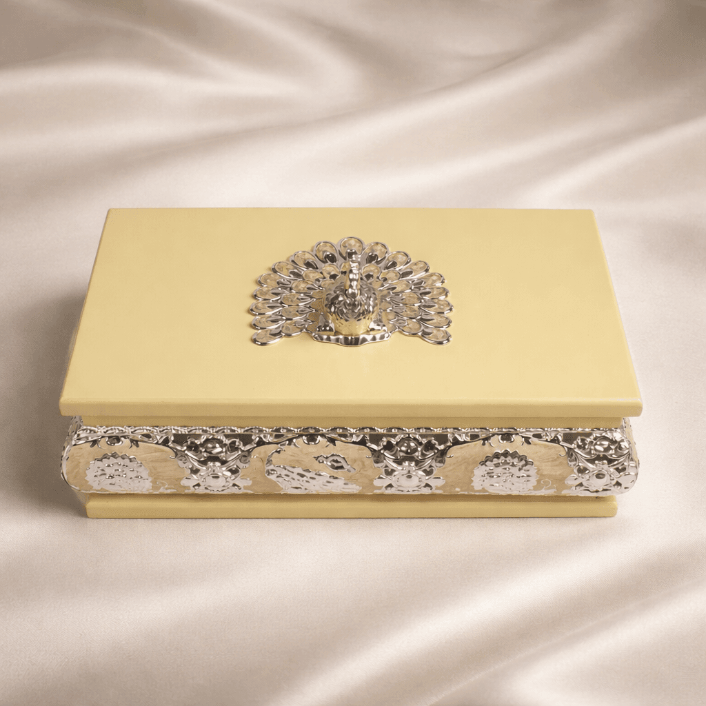 Peacock Enameled Box - Daamaira Home and Living Ltd