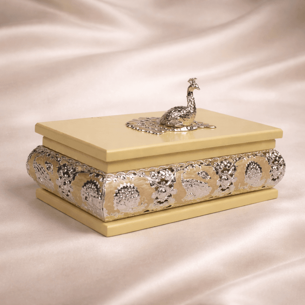 Peacock Enameled Box - Daamaira Home and Living Ltd