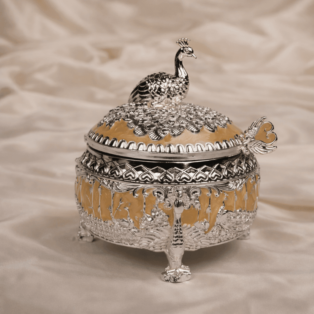 Peacock Jar Set with Serving Tray - Daamaira Home and Living Ltd