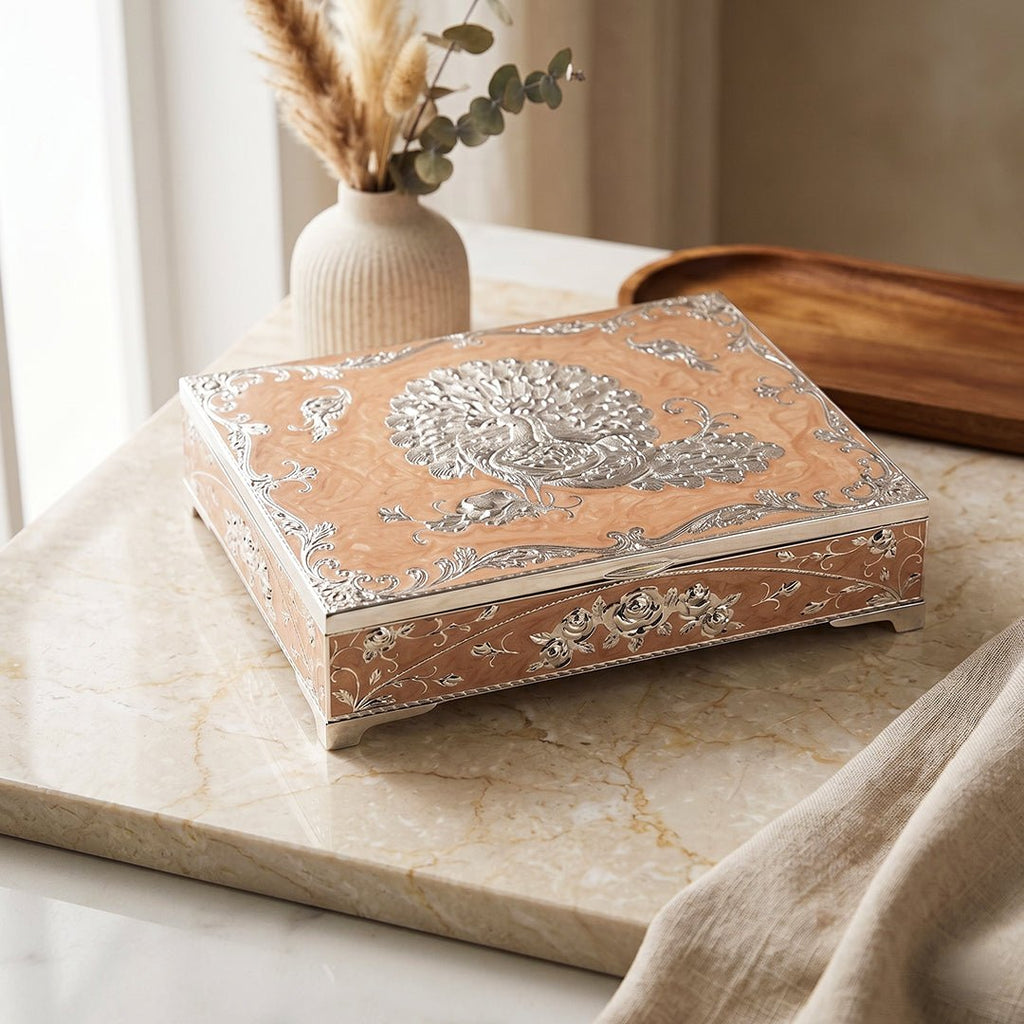 Peacock Luxe Storage Box - Daamaira Home and Living Ltd